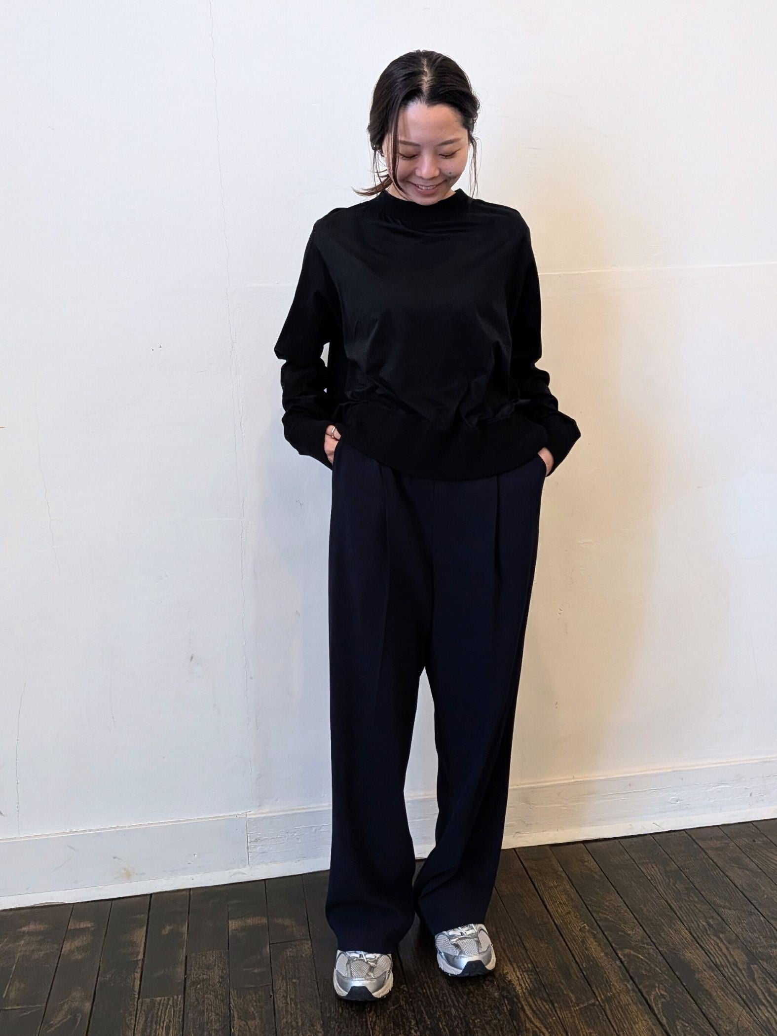 《予約販売》　soft gather tops 【日本製】