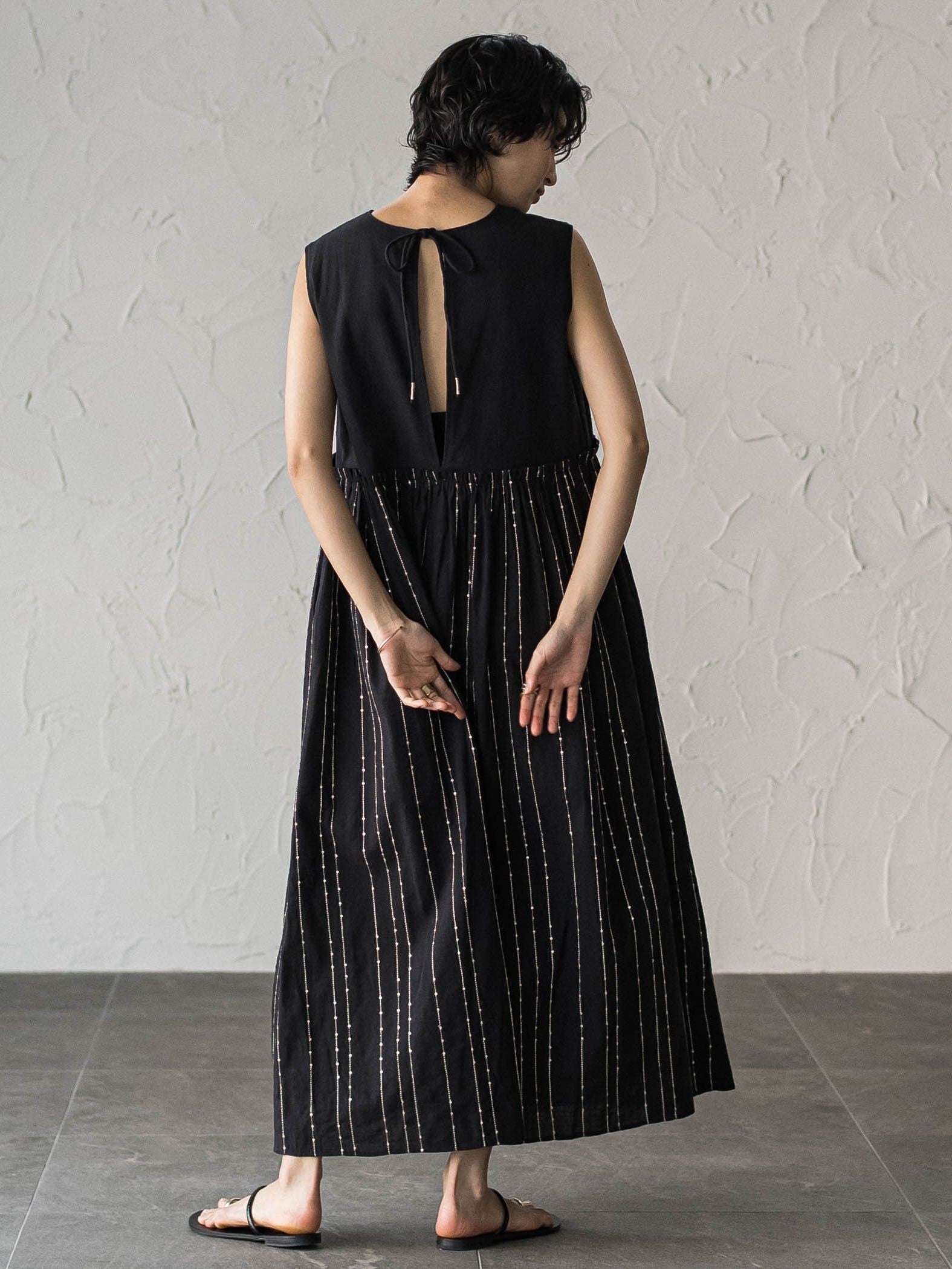 【40周年限定】スパンコール刺繍ノースリーブワンピース