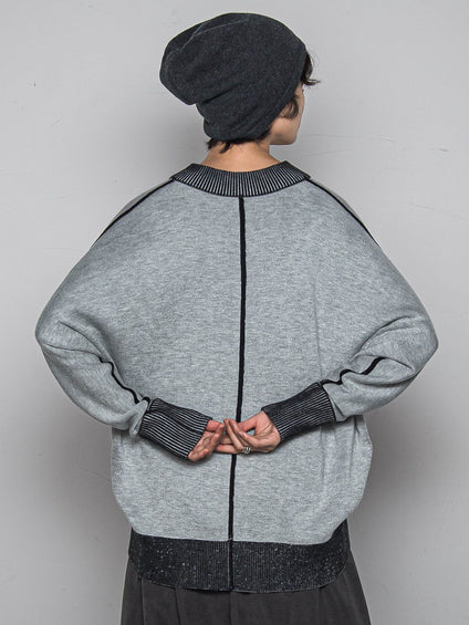 今日の気分で着回せるリバーシブルニット≪手洗い可能≫