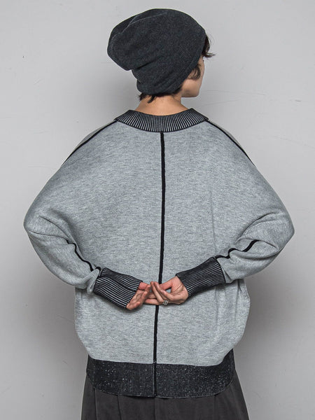 今日の気分で着回せるリバーシブルニット≪手洗い可能≫