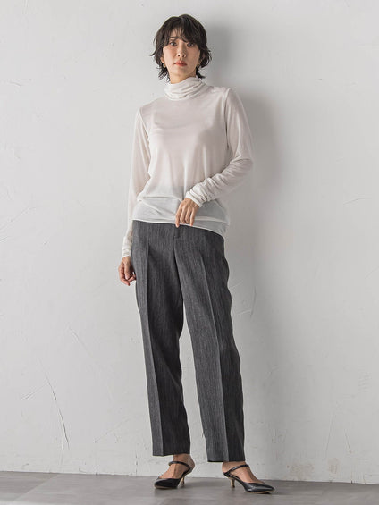【大きいサイズ/受注会限定】カシミヤシルクシアージャージカットソー