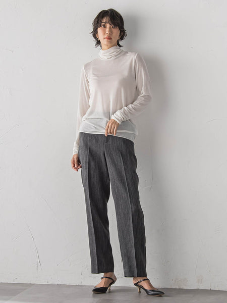 【大きいサイズ/受注会限定】カシミヤシルクシアージャージカットソー