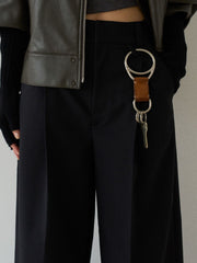 Gabardine tack trousers【日本製】≪手洗い可能≫