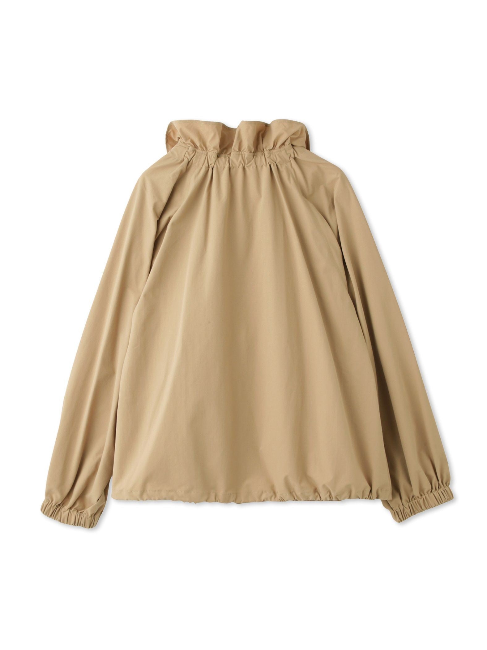 2WAYサーブルクロスフリルネックブルゾン