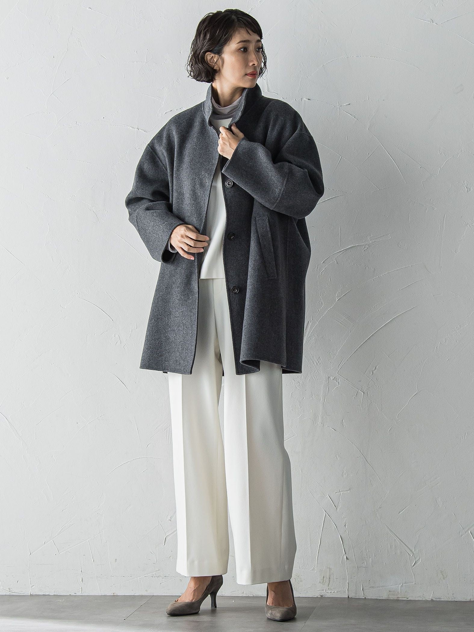 【biyori】ピクシエスタワイドパンツ≪洗濯機で洗える≫