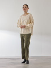 シルキースムースランタンスリーブカットソー≪手洗い可能≫