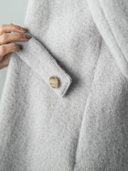 【deluxee'm】ループシャギーアシンメトリーベルトコート