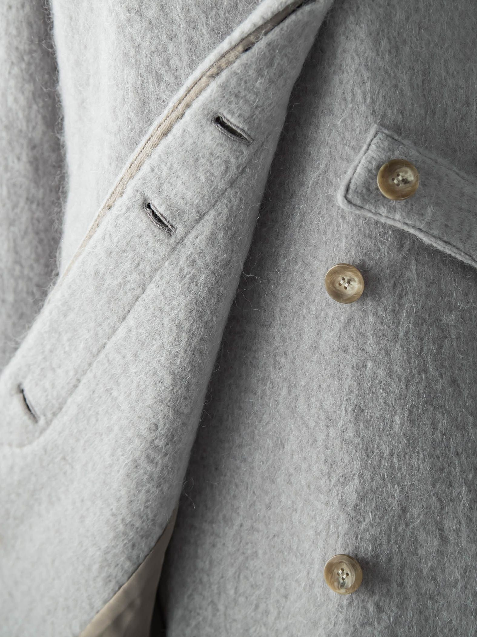 【deluxee'm】ループシャギーアシンメトリーベルトコート