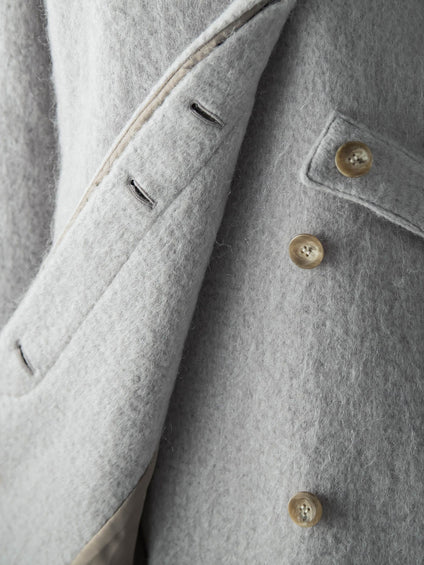 【deluxee'm】ループシャギーアシンメトリーベルトコート