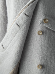 【deluxee'm】ループシャギーアシンメトリーベルトコート