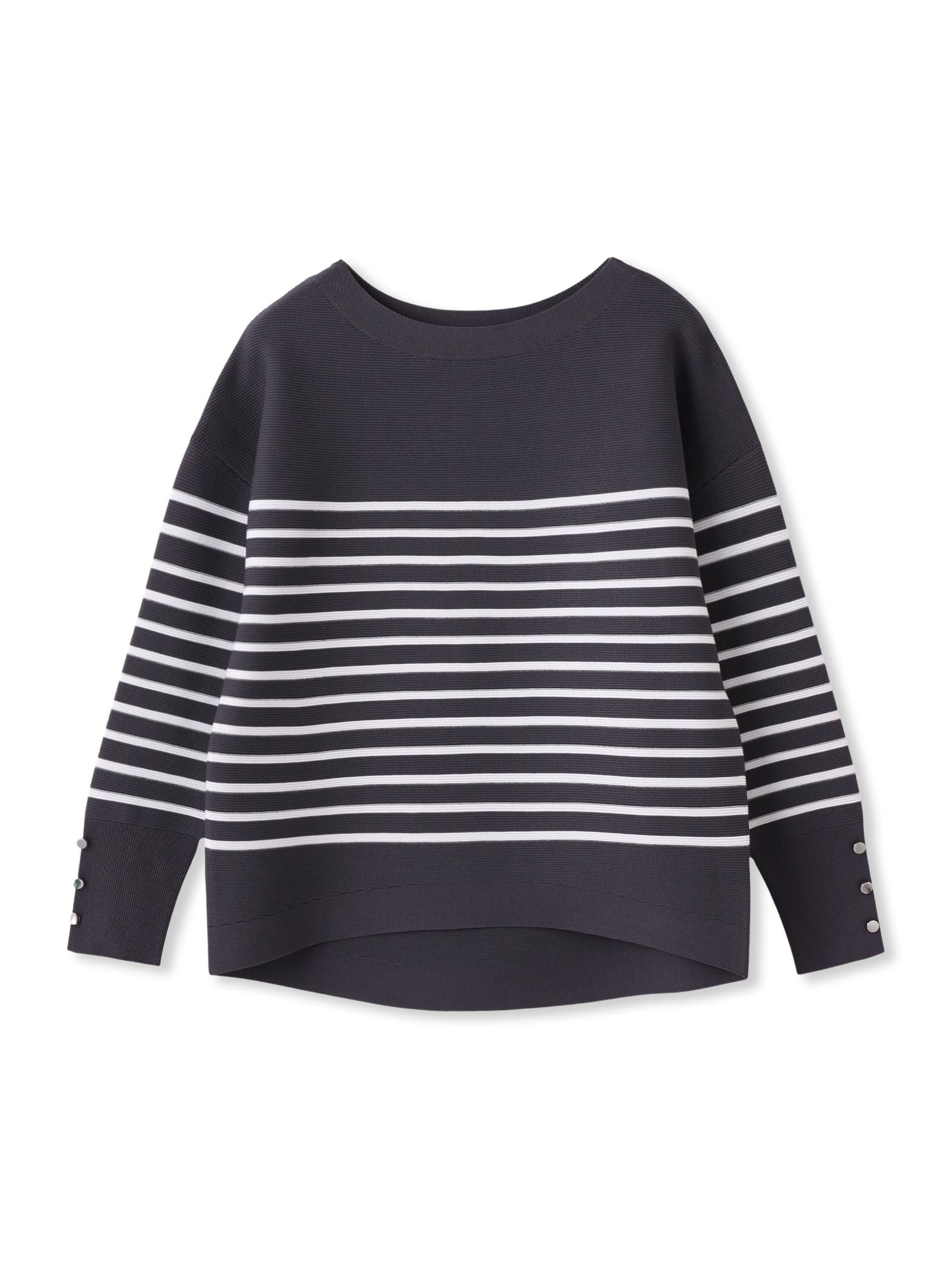 【WEB限定】ソデボタンガーターニット≪11号あり/洗える≫