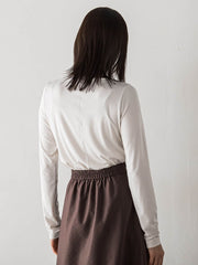 【WEB限定】吸湿発熱スムースストレッチカットソー