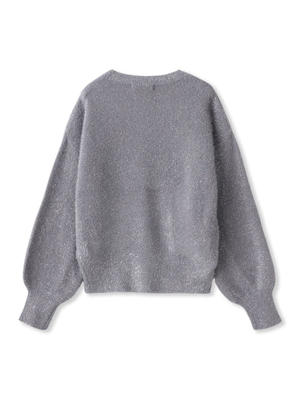 【WEB限定】ラメフェザーニット≪手洗い可能≫