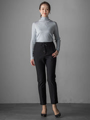 【大きいサイズ】ラメリブタートルニット