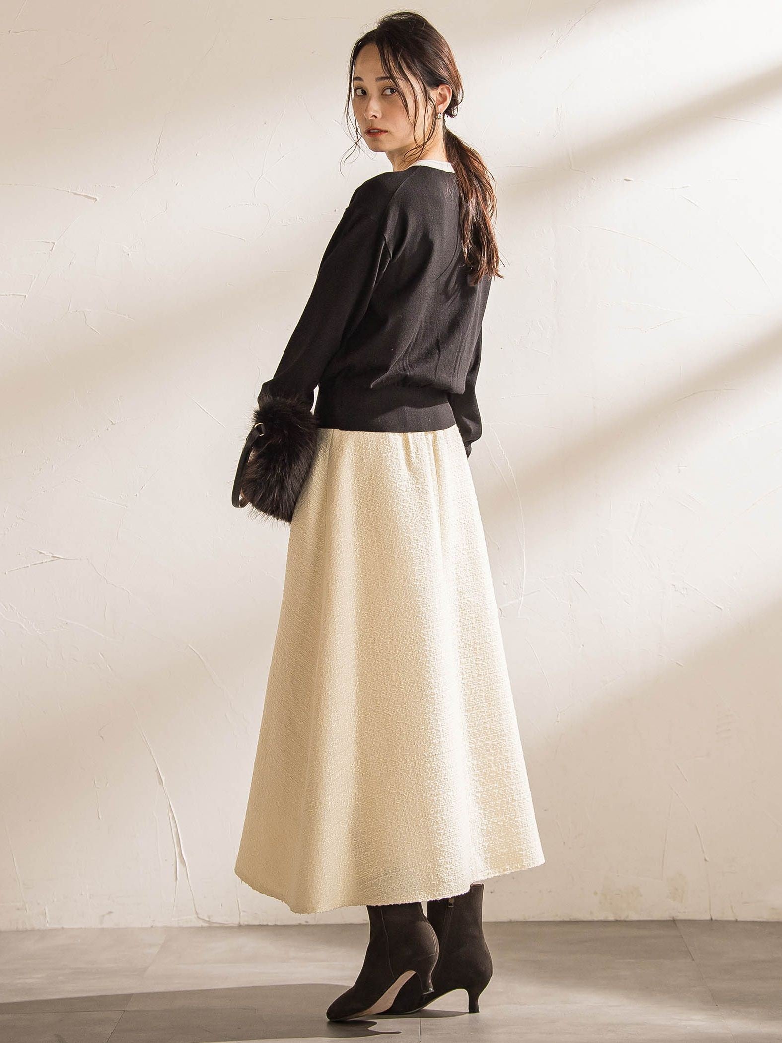 【WEB限定】クルーネックカーディガン≪11号あり/洗える≫