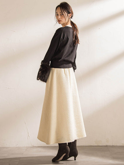 【WEB限定】クルーネックカーディガン≪11号あり/洗える≫