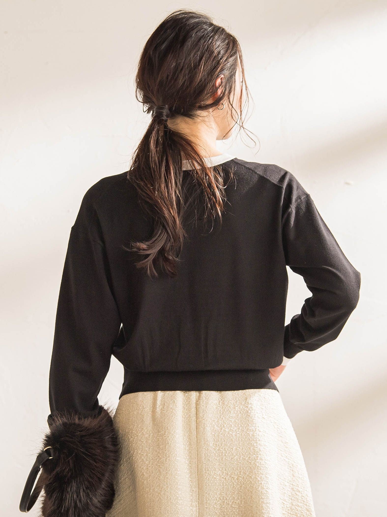 【WEB限定】クルーネックカーディガン≪11号あり/洗える≫