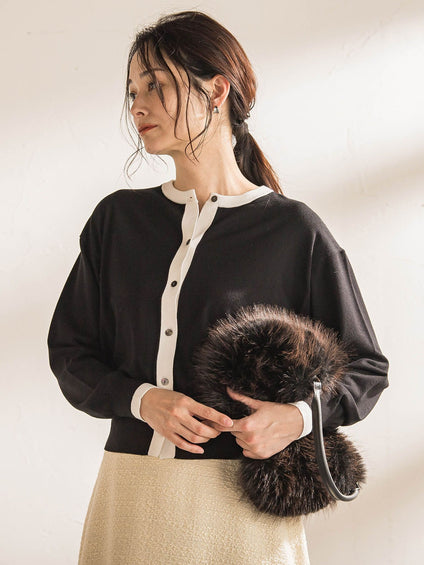 【WEB限定】クルーネックカーディガン≪11号あり/洗える≫