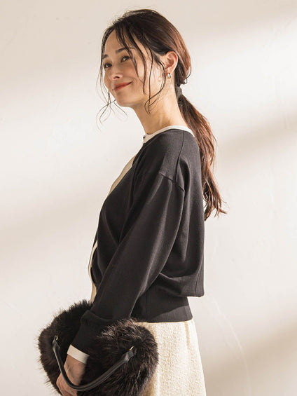 【WEB限定】クルーネックカーディガン≪11号あり/洗える≫