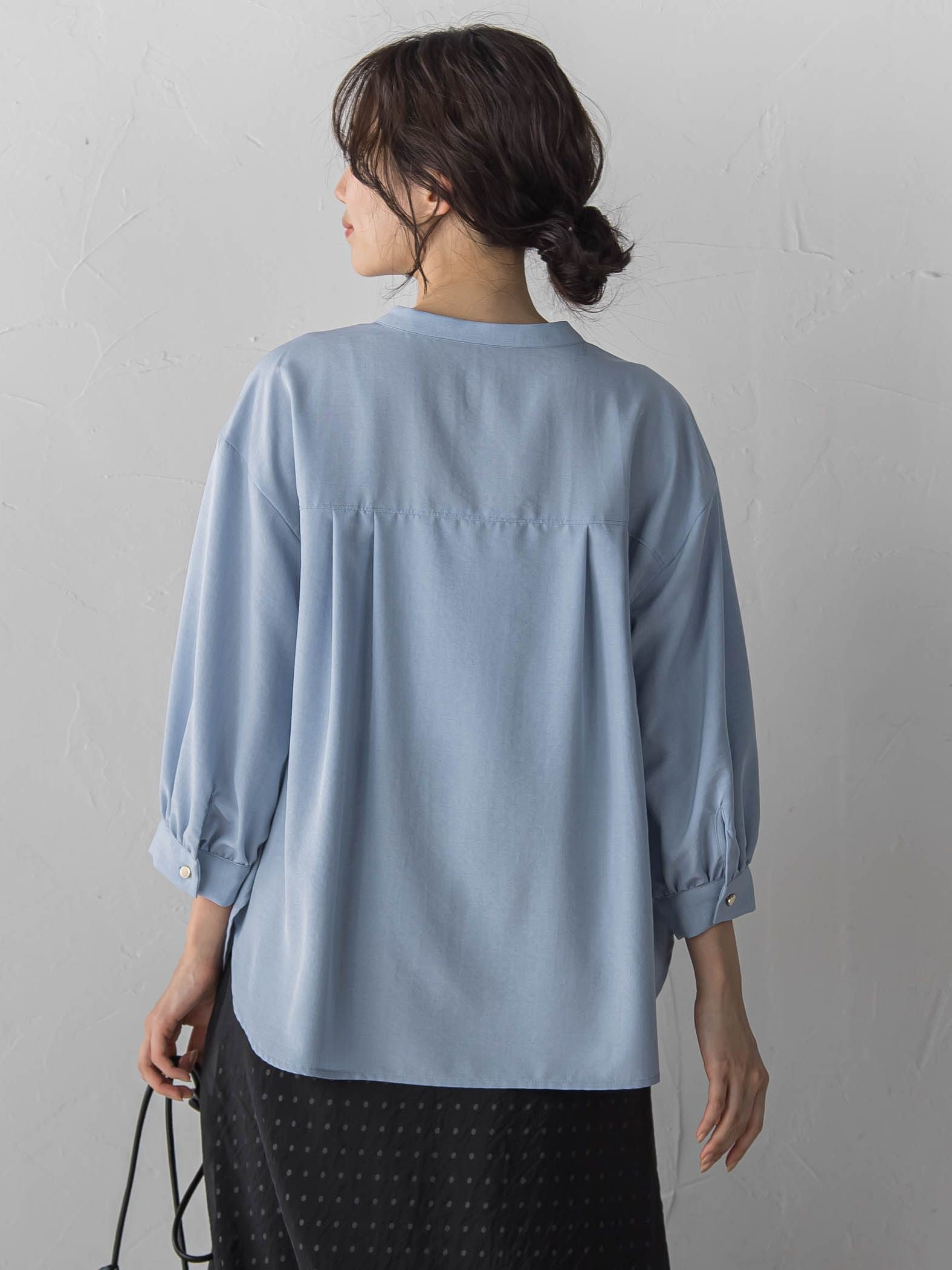 【WEB限定】タンブラーブッチャーブラウス