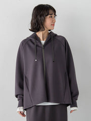 【大きいサイズ】ストレッチダンボールジップパーカー