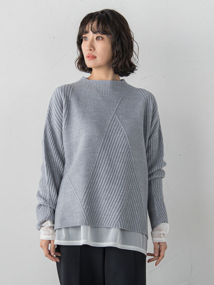 【WEB限定/大きいサイズ】”重ねるだけで格上げ”レイヤードインナー