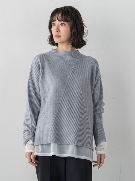 【WEB限定/大きいサイズ】”重ねるだけで格上げ”レイヤードインナー