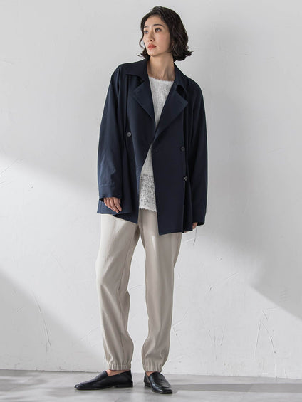 シャンブレーショートトレンチ