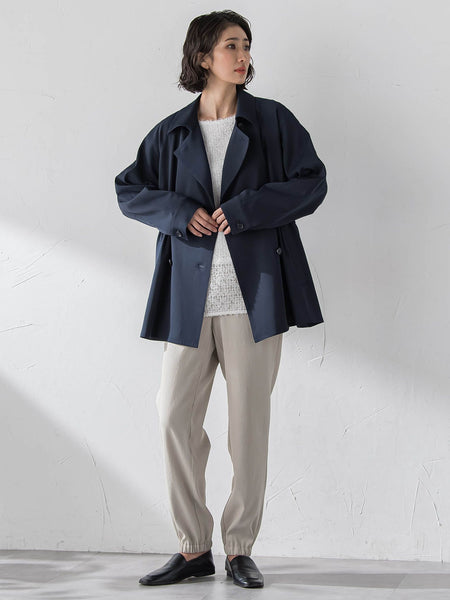 シャンブレーショートトレンチ