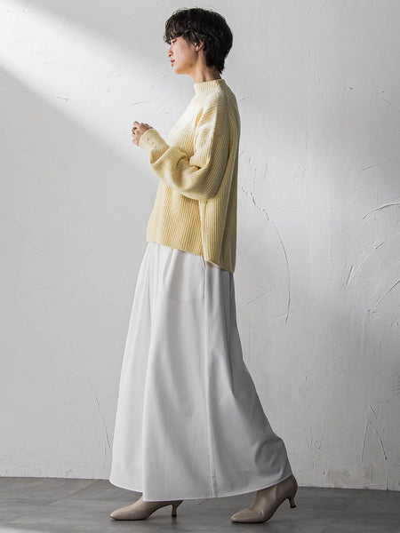 ラメリブボトルネックニット≪手洗い可能≫