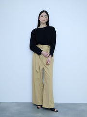【大人の抜け感】ツイルチノワイドパンツ