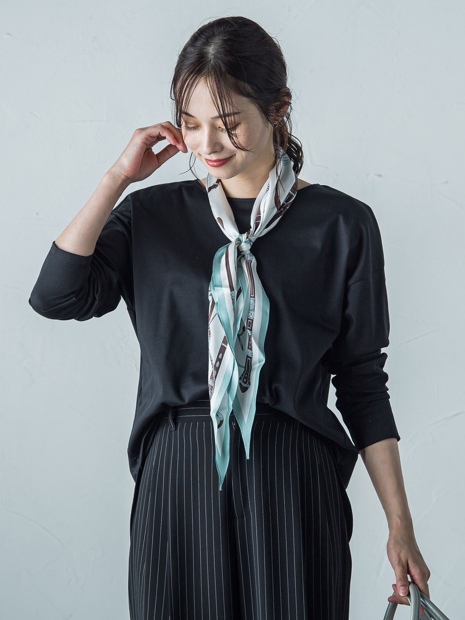 【WEB限定】汗じみ防止大人ロンT ≪3サイズ/洗える≫