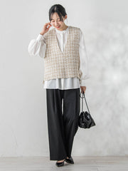 ワイドポケットタックパンツ