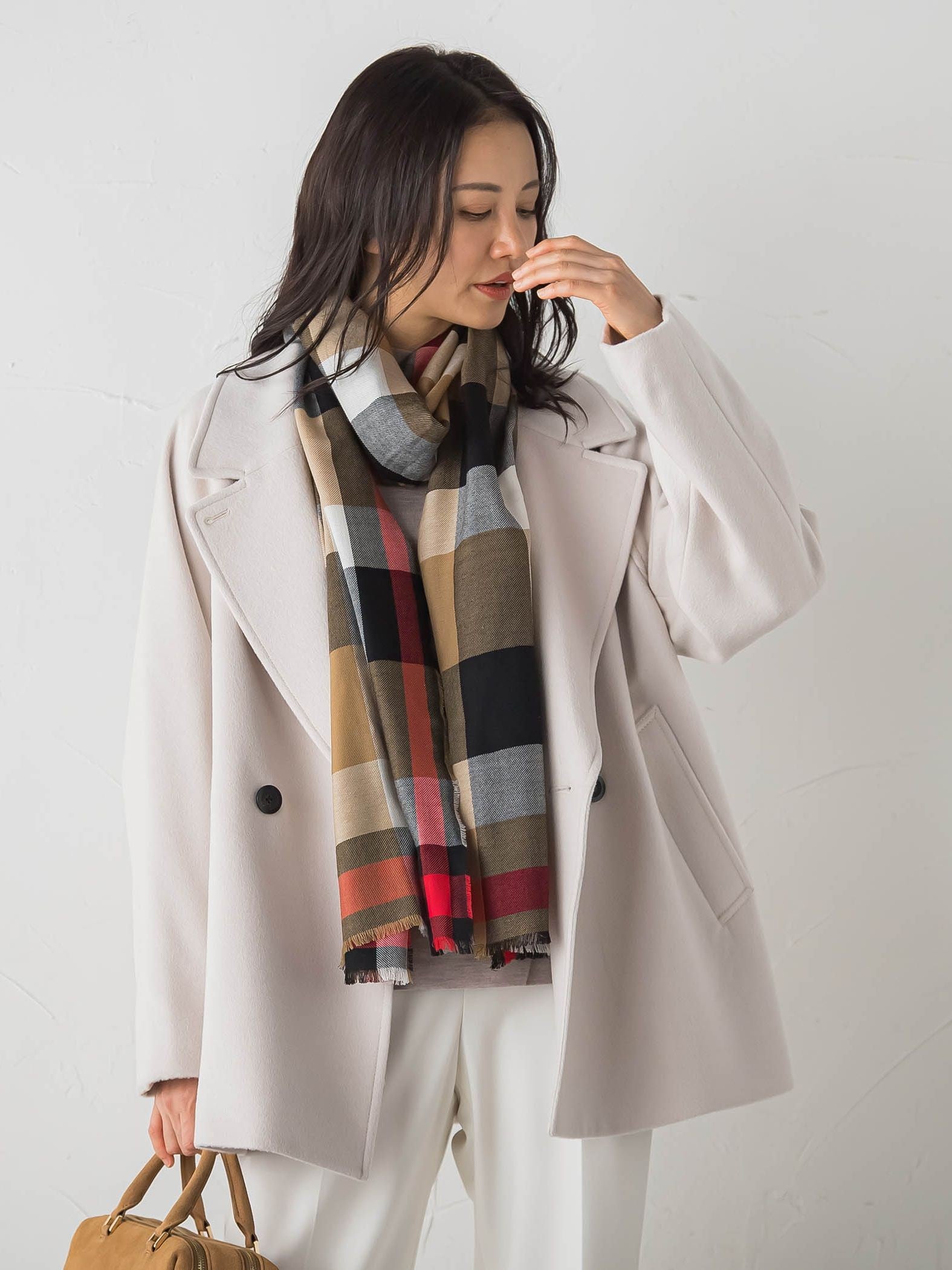 プレミアムウールカシミヤショートコート