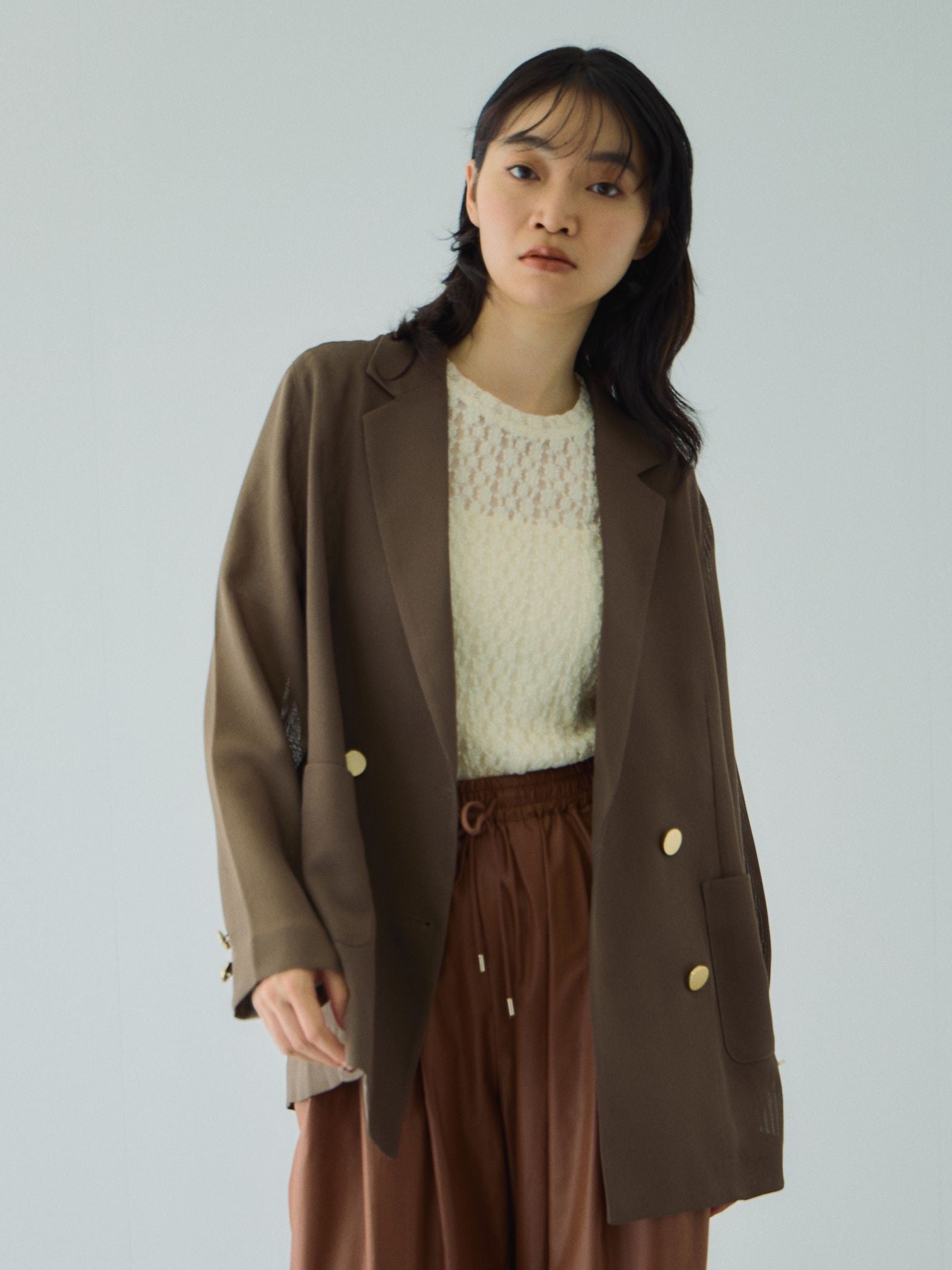 【追加生産】メッシュダブルテーラージャケット≪手洗い可能≫