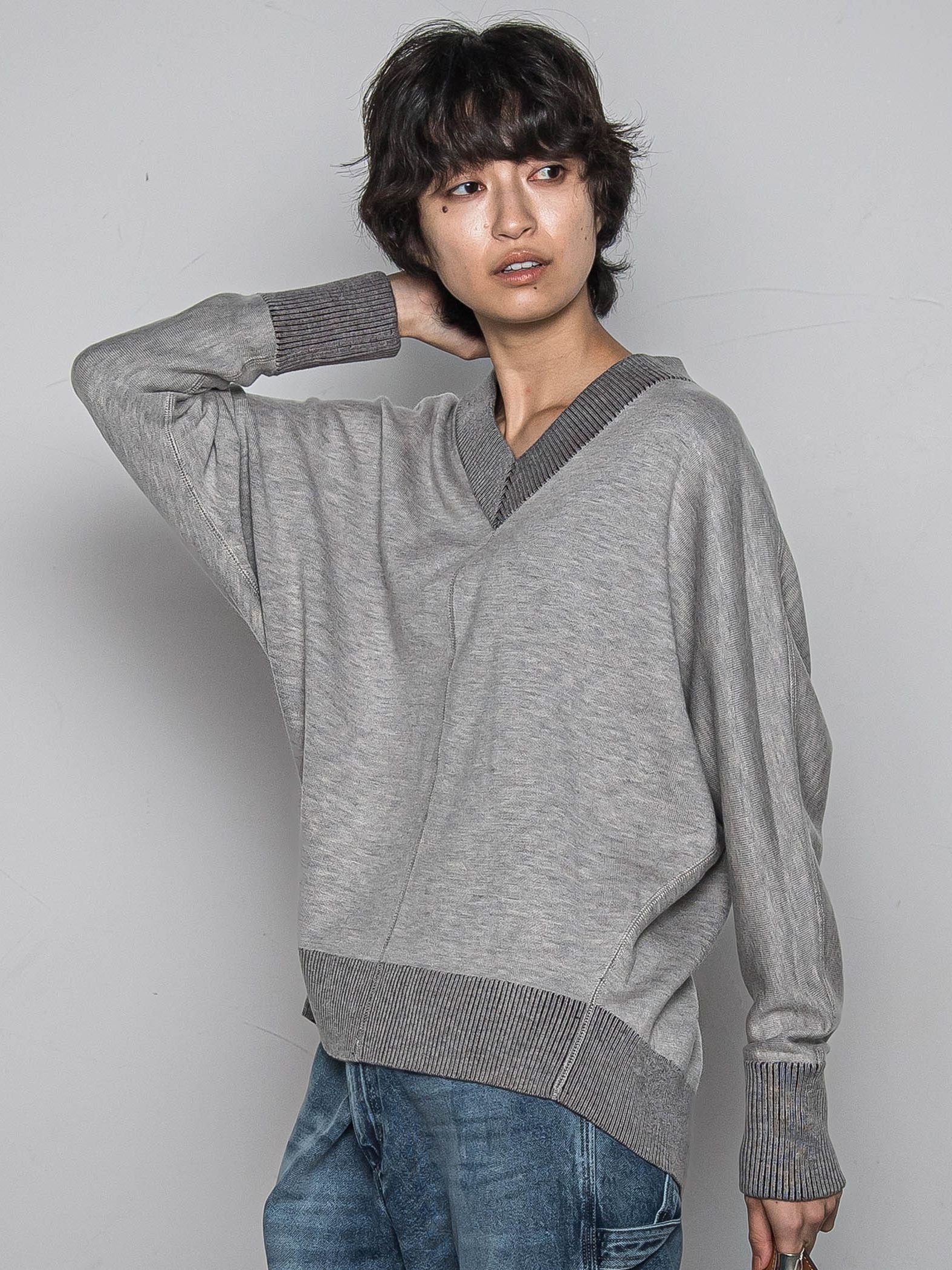 【新色追加】今日の気分で着回せるリバーシブルニット≪手洗い可能≫