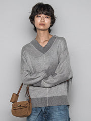 今日の気分で着回せるリバーシブルニット≪手洗い可能≫