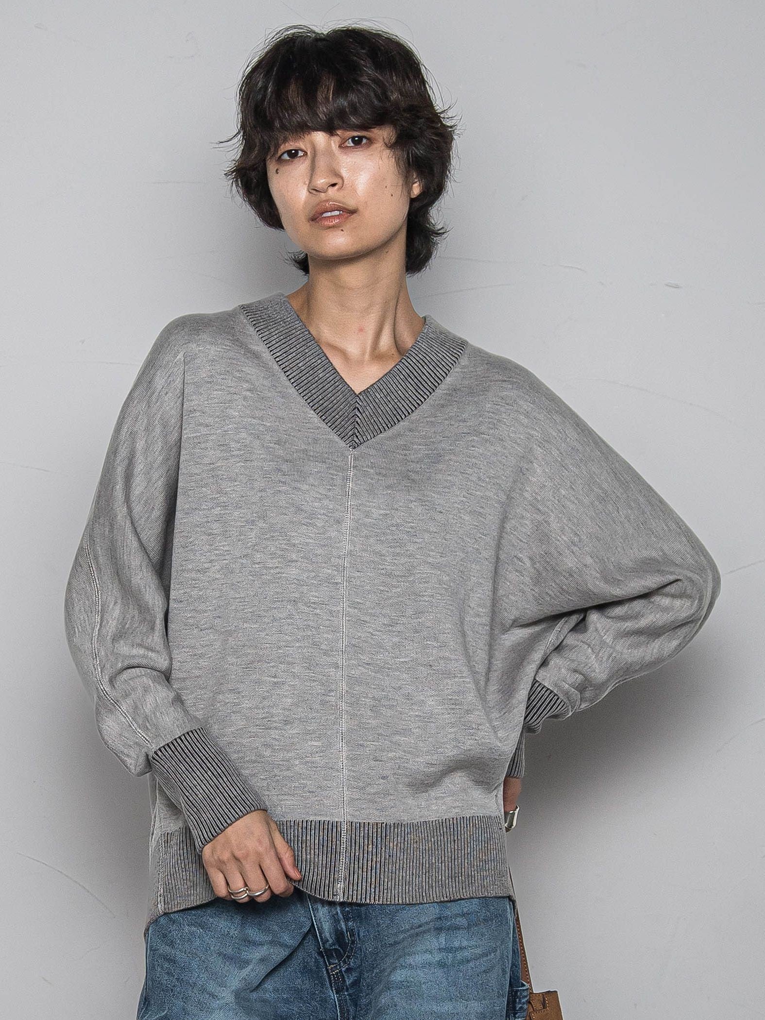 今日の気分で着回せるリバーシブルニット≪手洗い可能≫