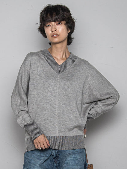 今日の気分で着回せるリバーシブルニット≪手洗い可能≫