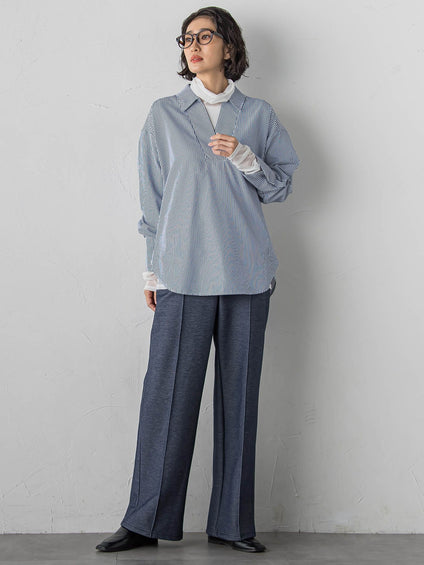 シアー切り替えカットソー