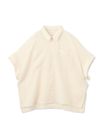 【一部店舗限定販売】ミニマルシャツライクプルオーバー≪手洗い可能≫
