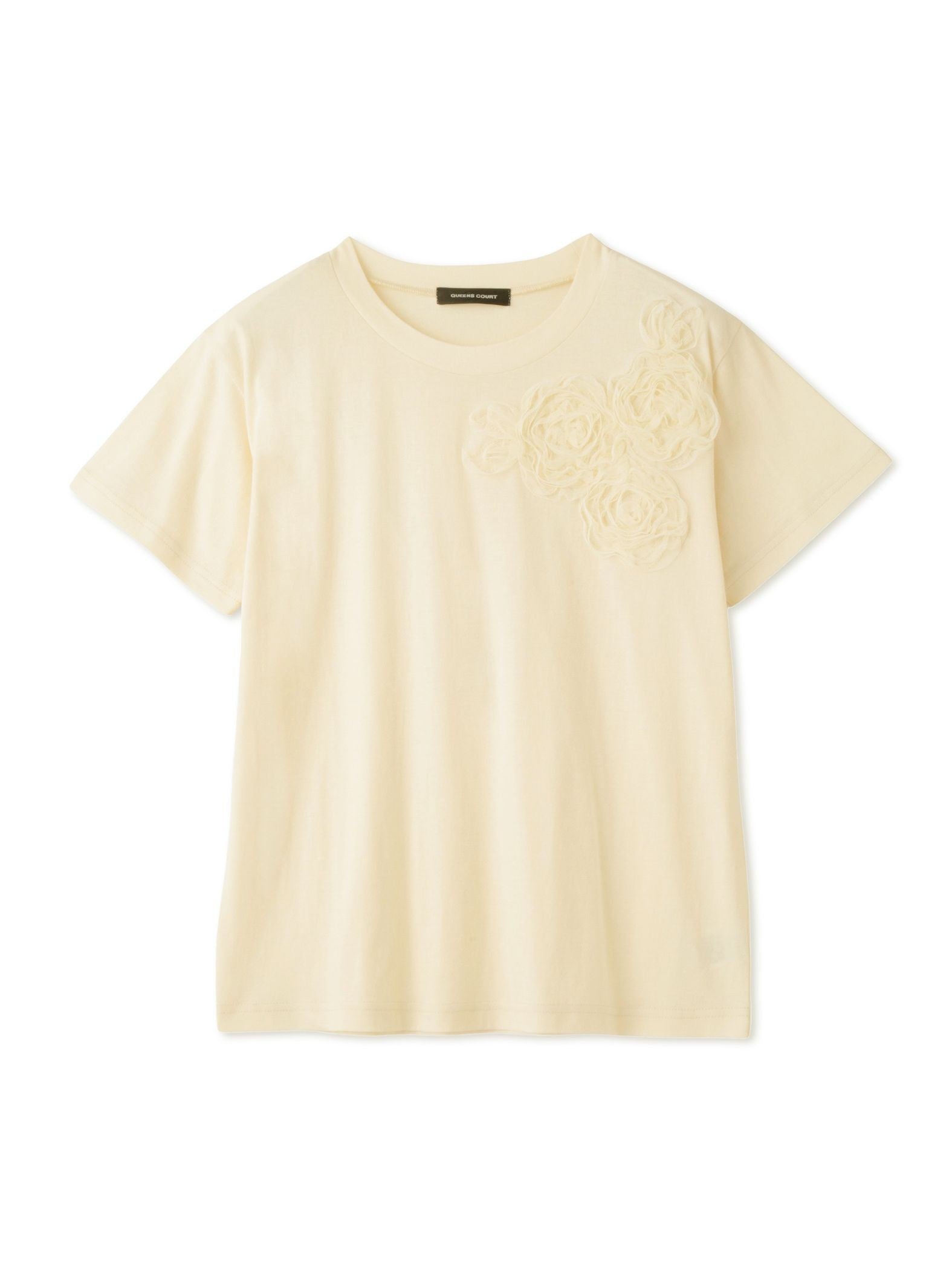 チュールフラワーモチーフプルオーバー