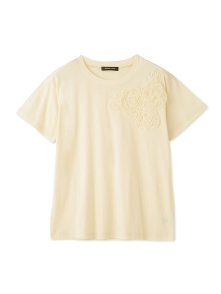 チュールフラワーモチーフプルオーバー