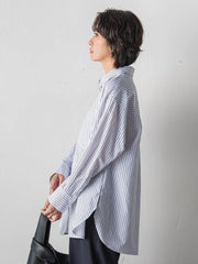 ドビーストライプシャツ
