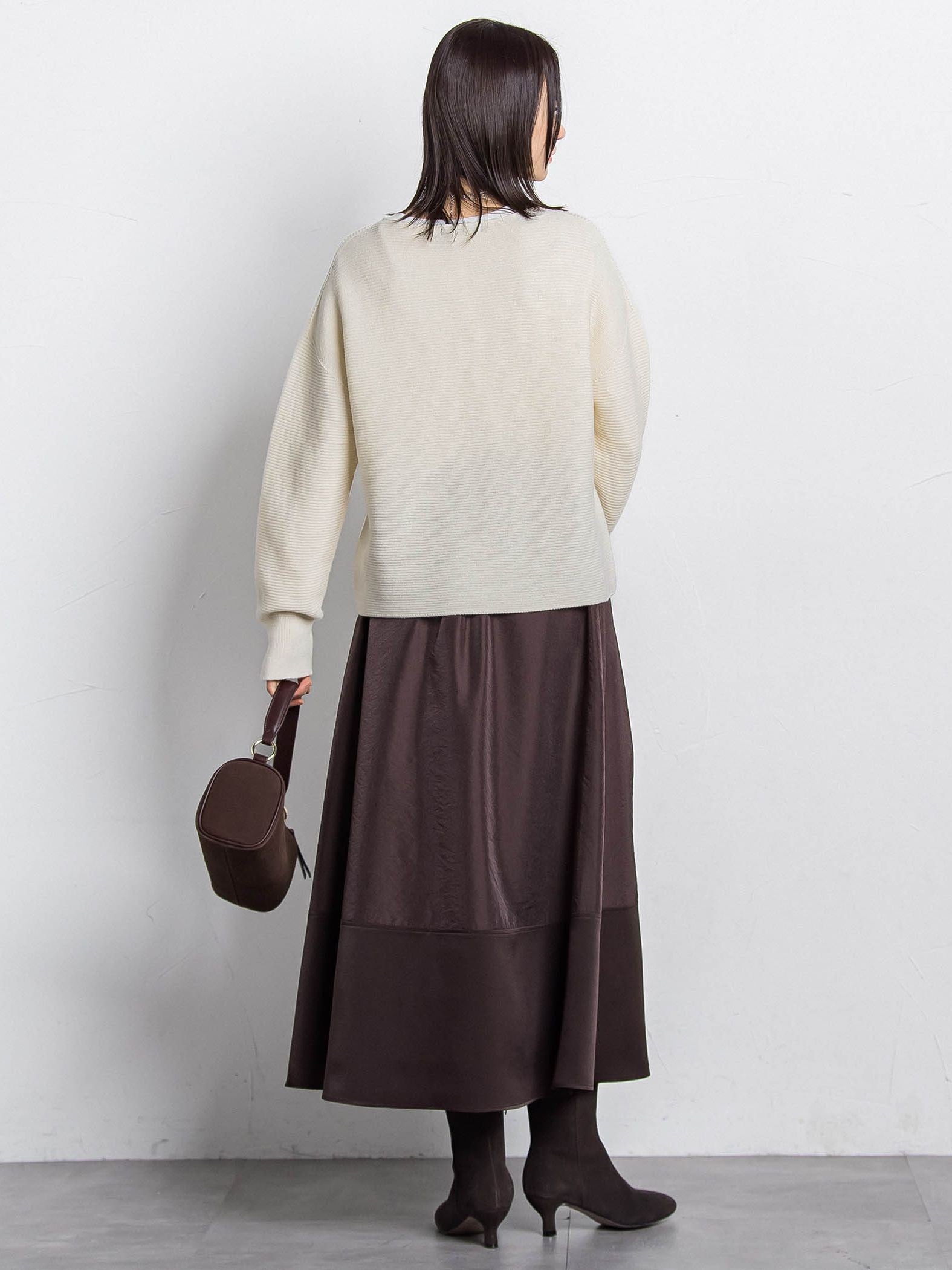 素材切り替えオーガンジースカート