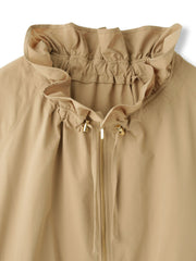 2WAYサーブルクロスフリルネックブルゾン