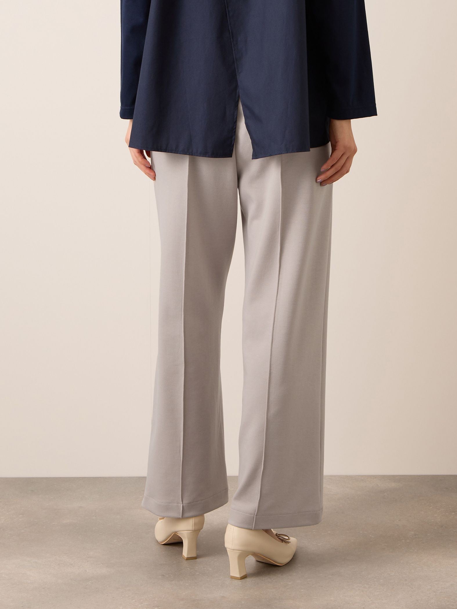 《予約販売》【ふんわり、きちんと。】ライトダンボールワイドパンツ≪手洗い可能≫