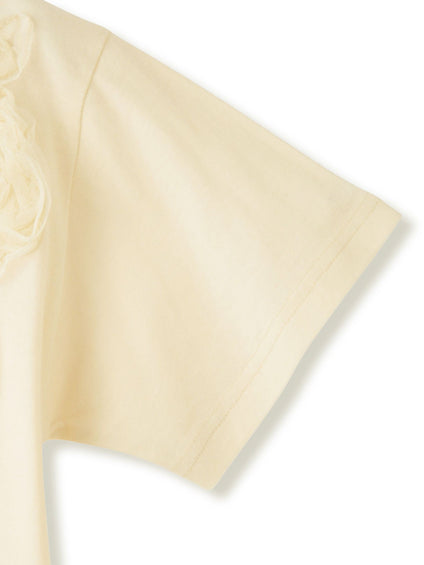 チュールフラワーモチーフプルオーバー