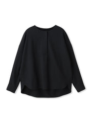 【一瞬で楽とキレイを叶える】裏起毛2WAYネックブラウス≪手洗い可能≫