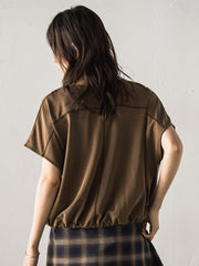 とろみジャージーVネックプルオーバー≪セットアップ対応≫